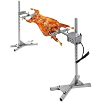 YUEWO Asador Giratorio Automático Pincho Brocheta de 130cm con Motor Kit de Rosticería Motorizado para Barbacoas MAX…